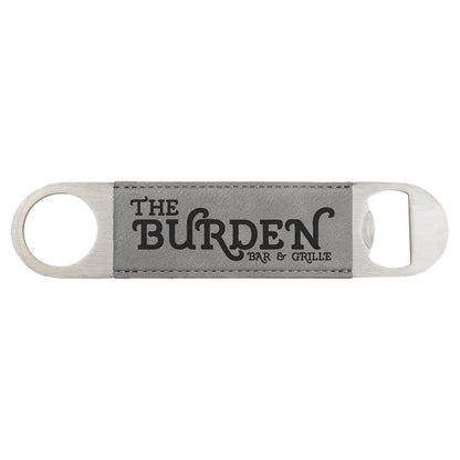 1 1/2" x 7" Laserable Leatherette Bottle Opener