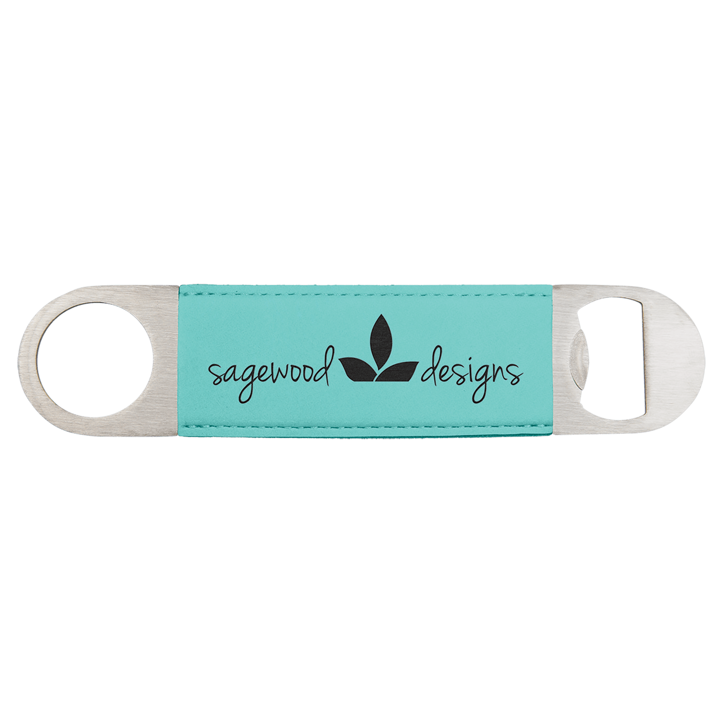 1 1/2" x 7" Laserable Leatherette Bottle Opener