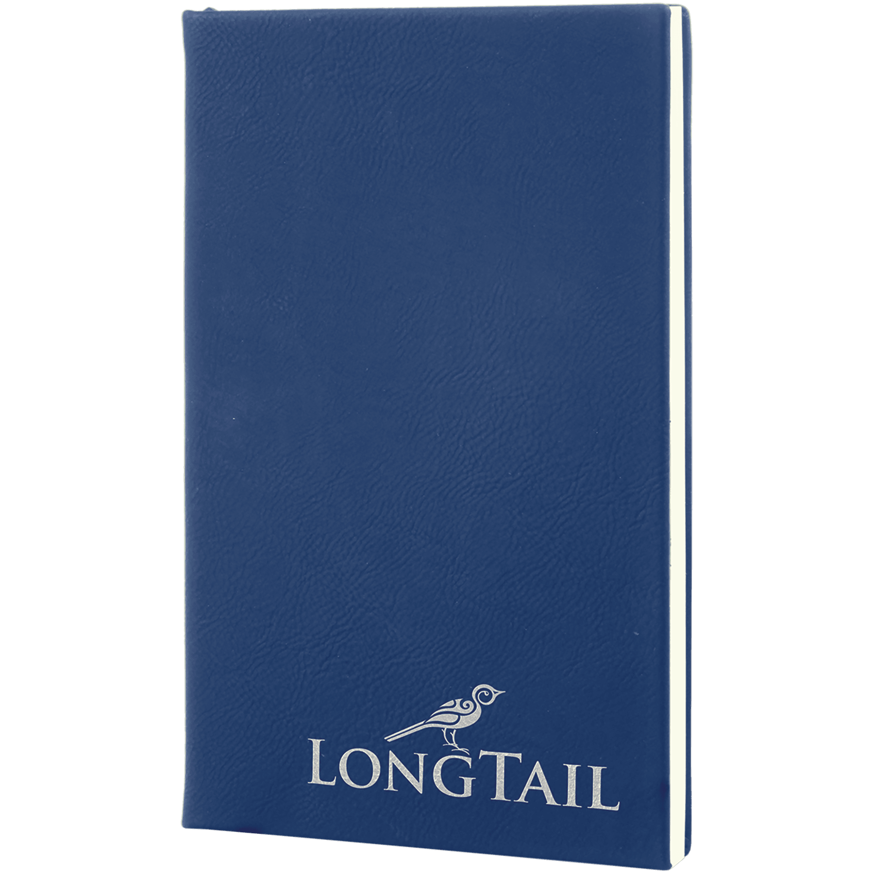 5 1/4" x 8 1/4"/Silver Laserable Leatherette Journal with Lined Notepad