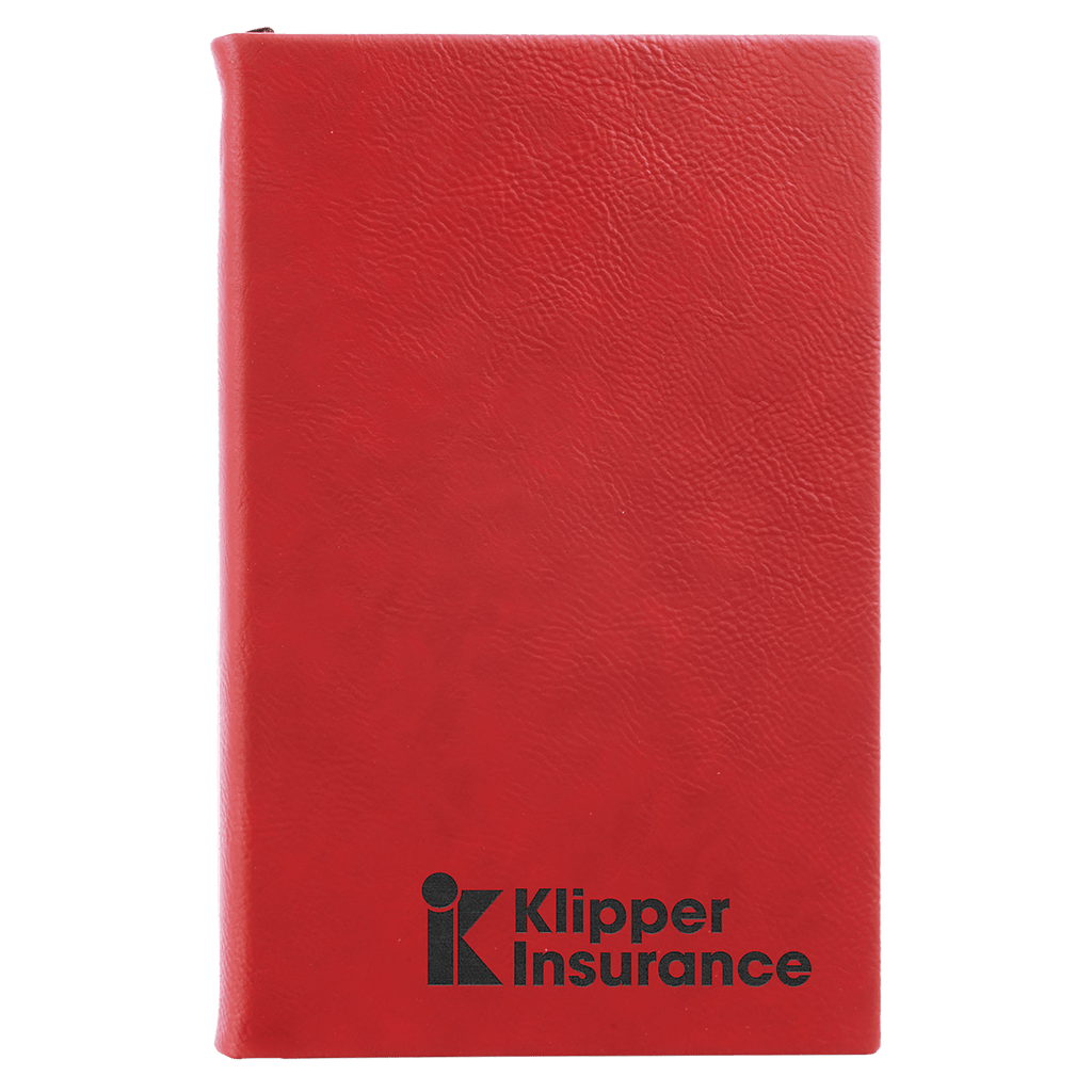 5 1/4" x 8 1/4" Laserable Leatherette Journal with Lined Notepad