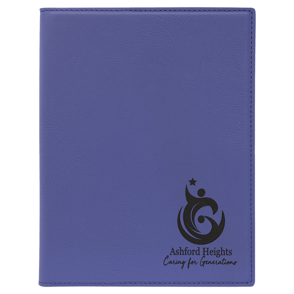 7" x 9" Laserable Leatherette Small Portfolio with Notepad