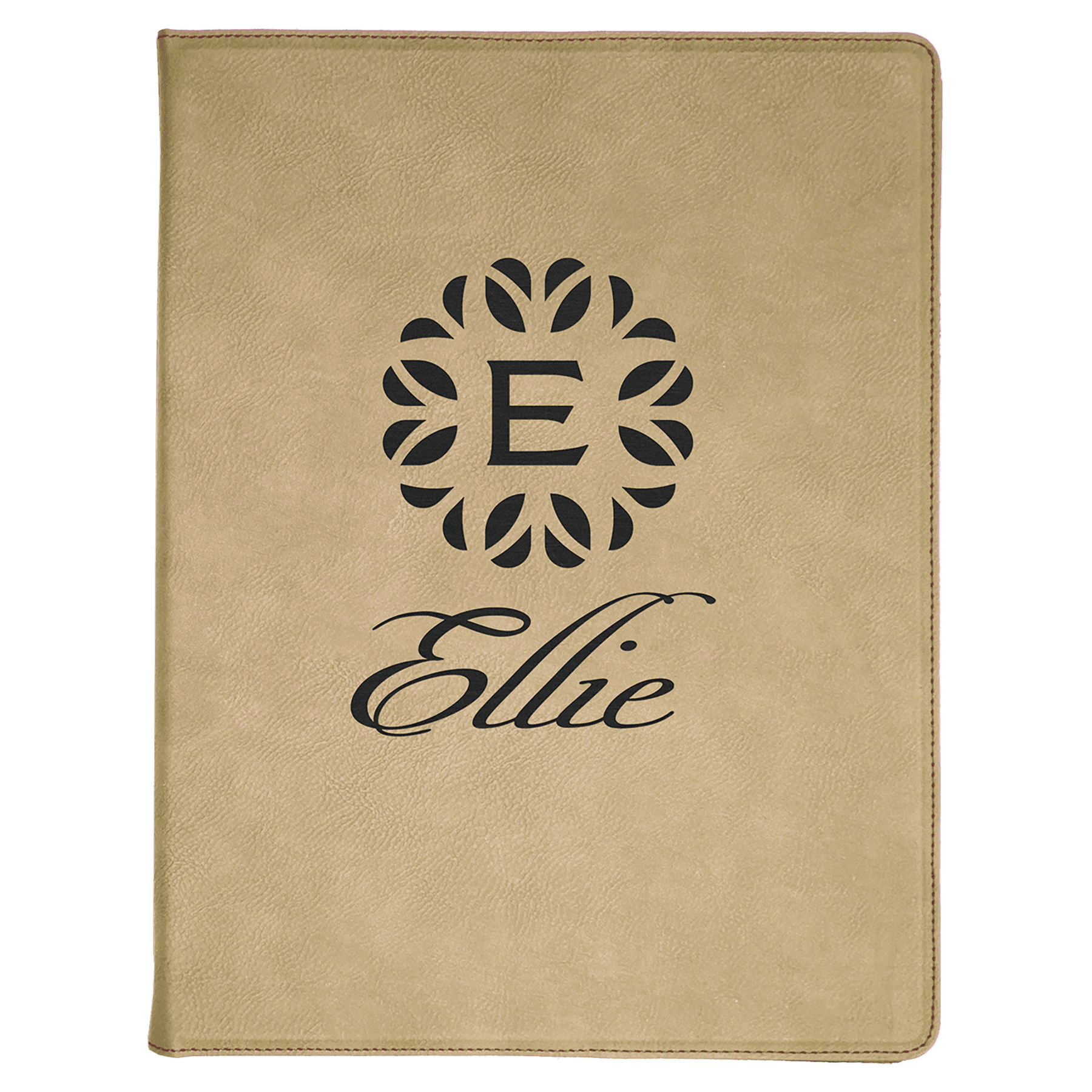 9 1/2" x 12" Light Laserable Leatherette Portfolio with Lined Pad