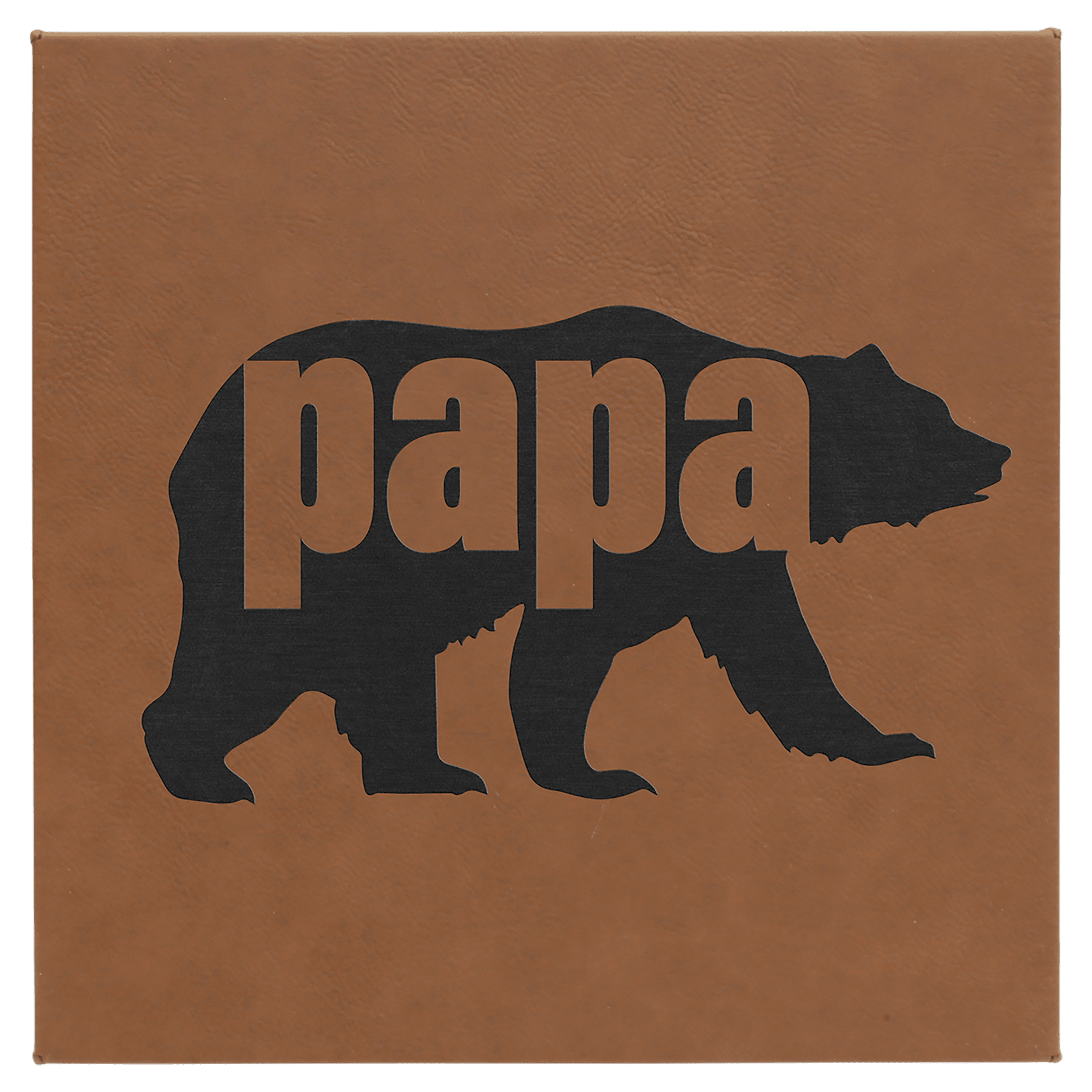 10" x 10" Dark Laserable Leatherette Wall Decor with Sawtooth Hanger