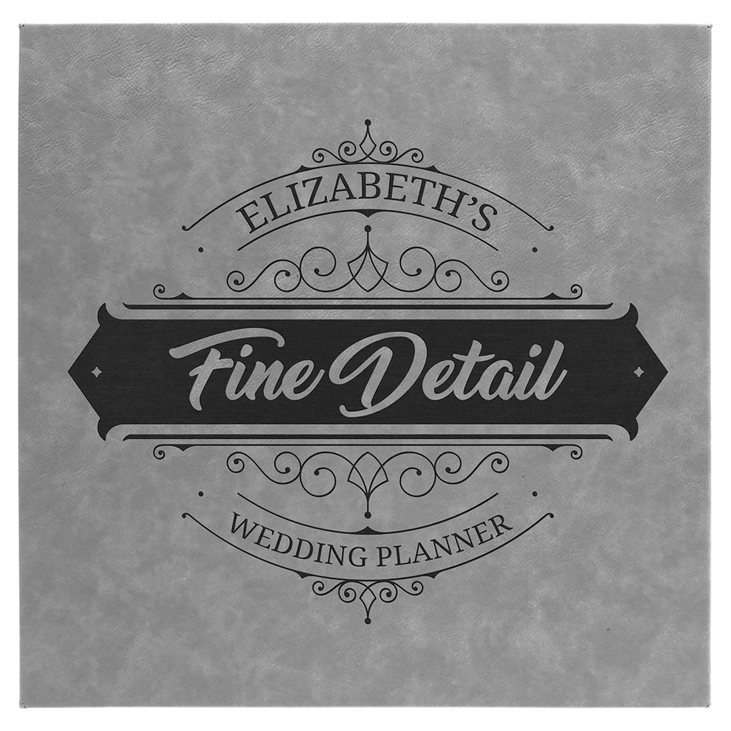 14" x 14" Laserable Leatherette Wall Decor with Sawtooth Hanger