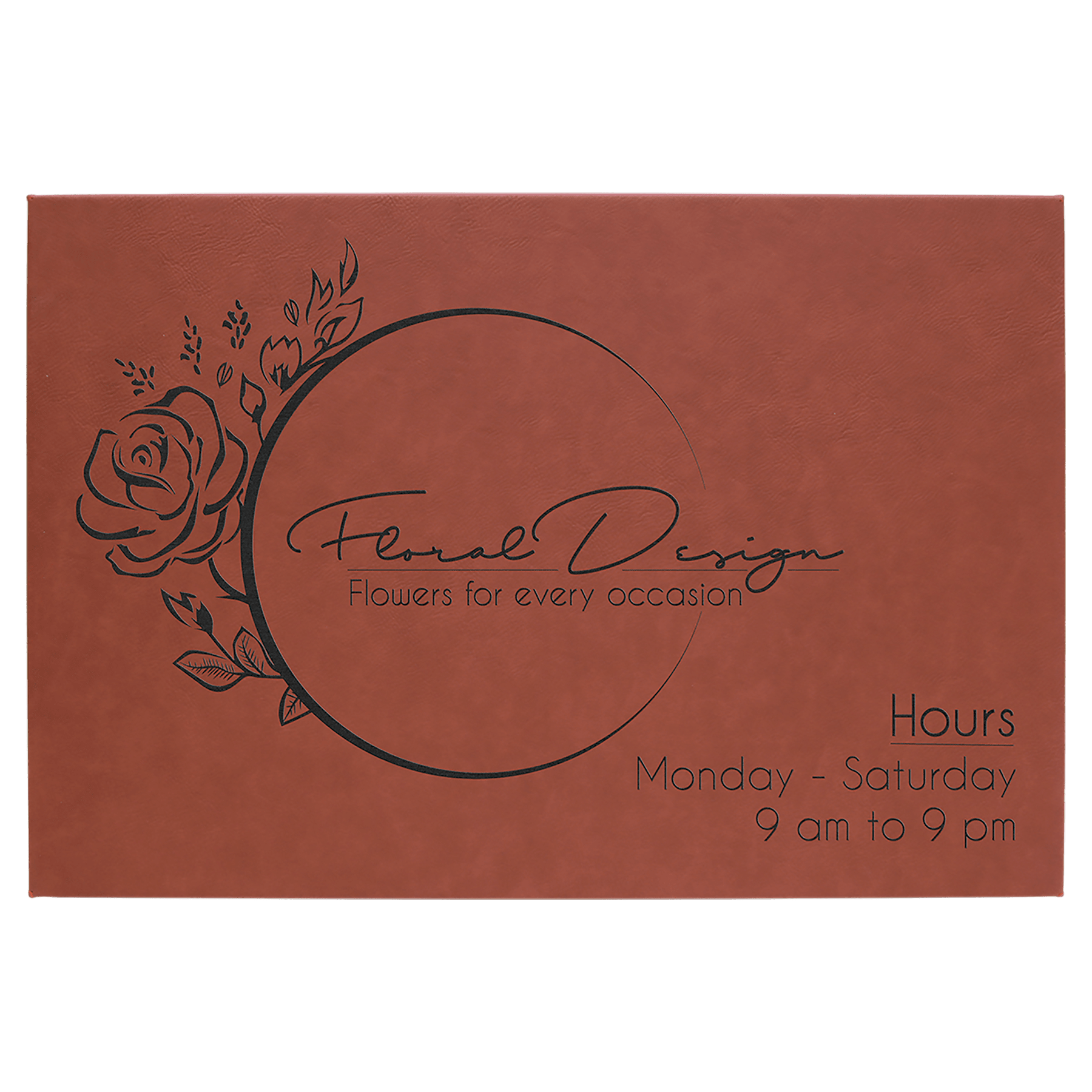 12" x 18" Laserable Leatherette Wall Decor with Sawtooth Hanger