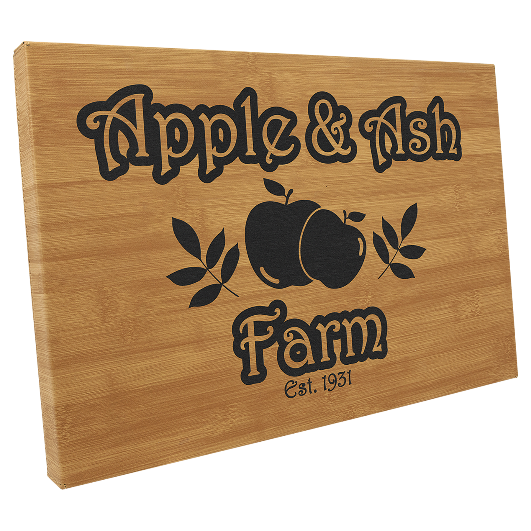 12" x 18" Bamboo Laserable Leatherette Wall Decor with Sawtooth Hanger