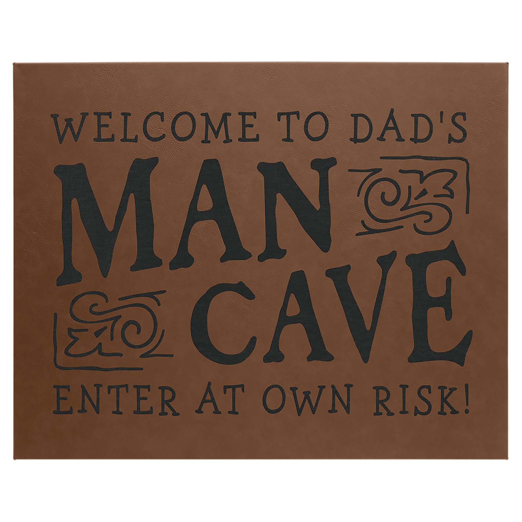 16" x 20" Dark Laserable Leatherette Wall Decor with Sawtooth Hanger