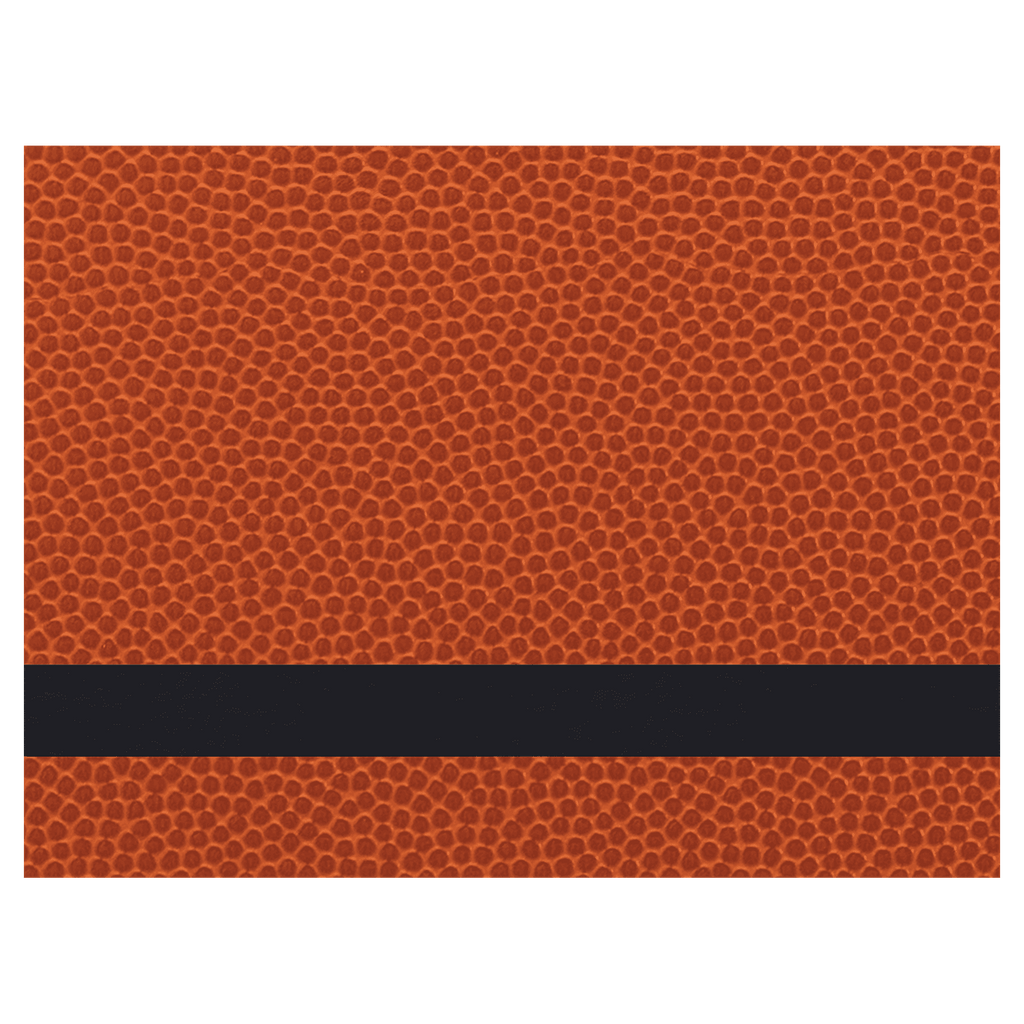 12" x 18" Basketball Laserable Leatherette Sheet Stock with Adhesive