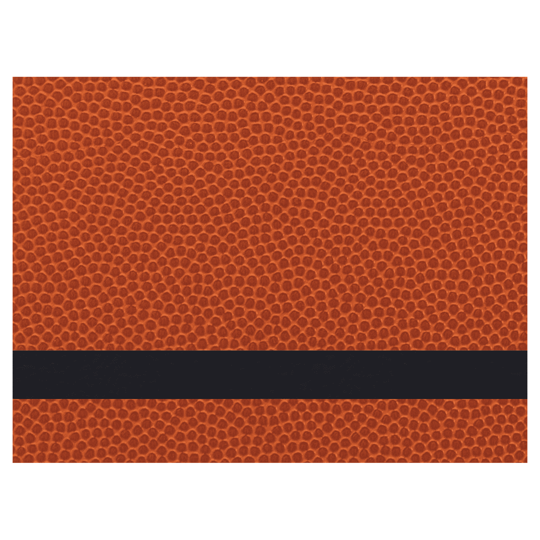 12" x 18" Basketball Laserable Leatherette Sheet Stock with Adhesive