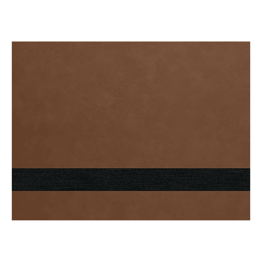 12" x 24" Dark Laserable Leatherette Sheet Stock with Kota Pro Adhesive