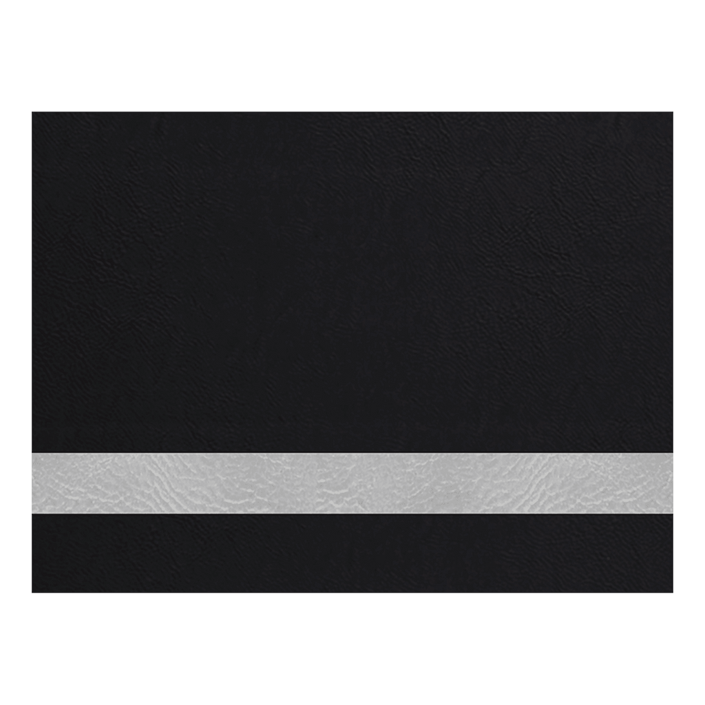 12" x 24"/Silver Laserable Leatherette Sheet Stock with Kota Pro Adhesive