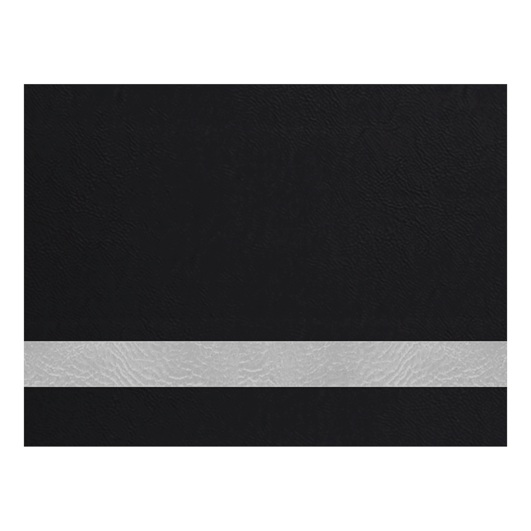 12" x 24"/Silver Laserable Leatherette Sheet Stock with Kota Pro Adhesive
