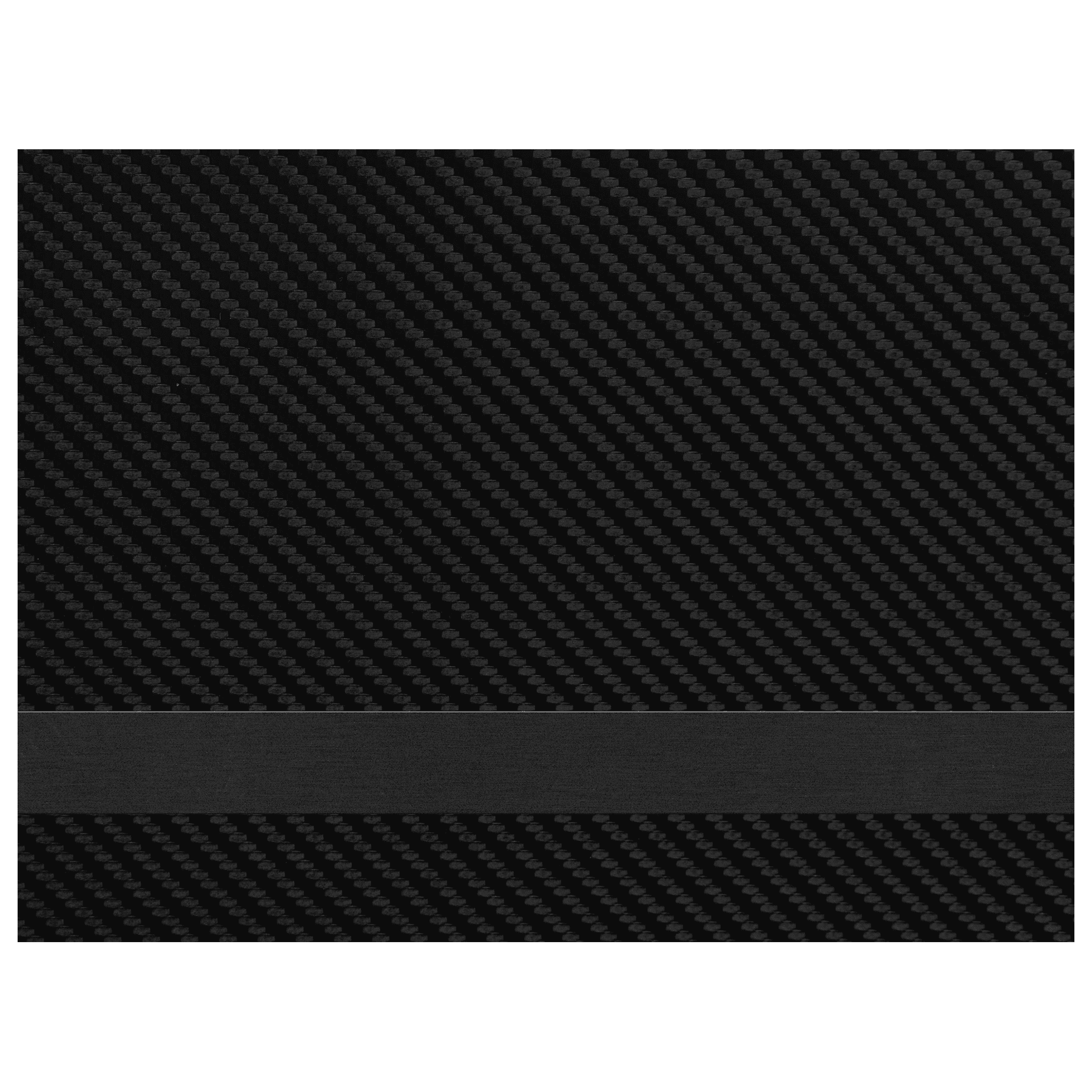 12" x 24" Carbon Fiber/Black Laserable Leatherette Sheet Stock with Kota Pro Adhesive