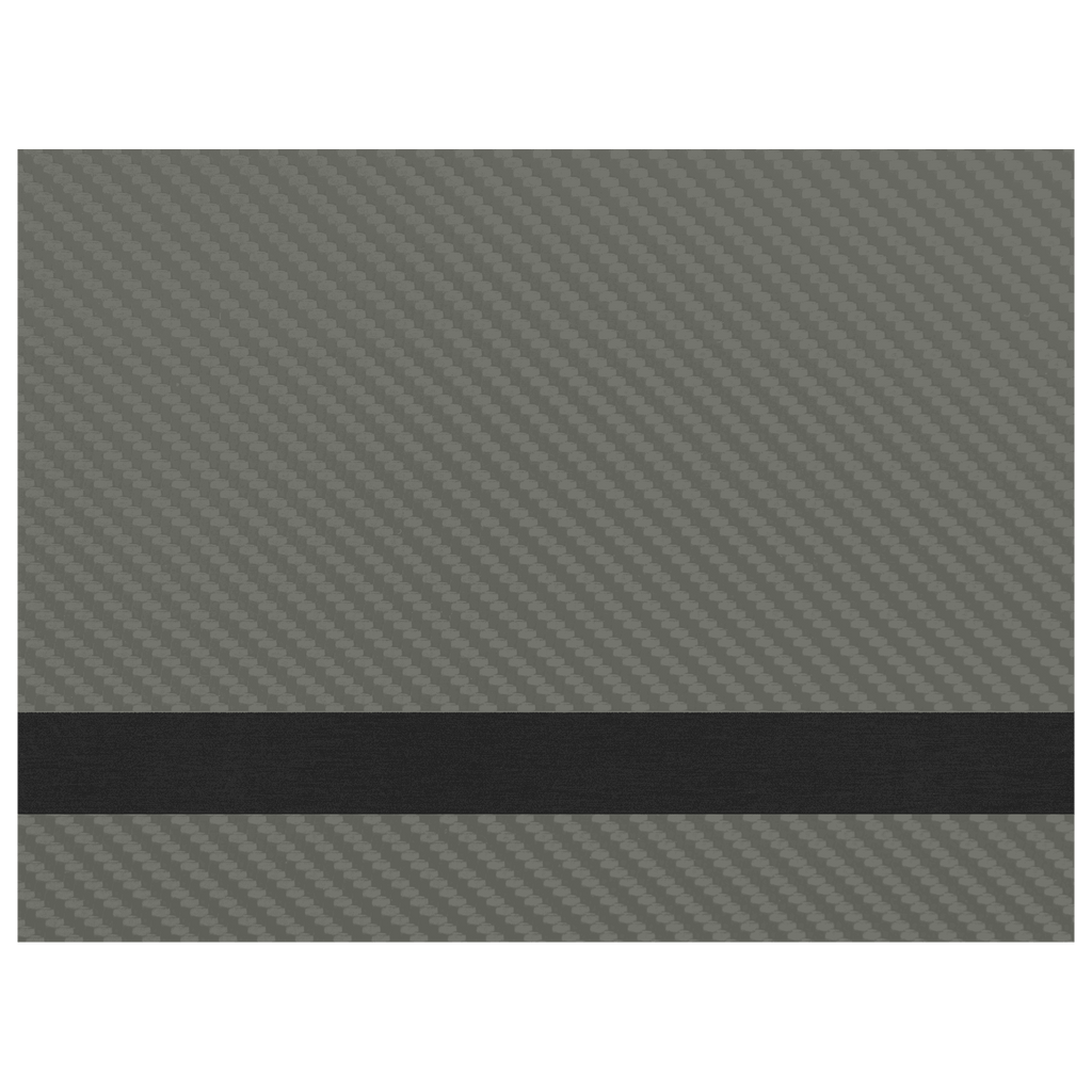 12" x 24" Carbon Fiber/Black Laserable Leatherette Sheet Stock with Kota Pro Adhesive