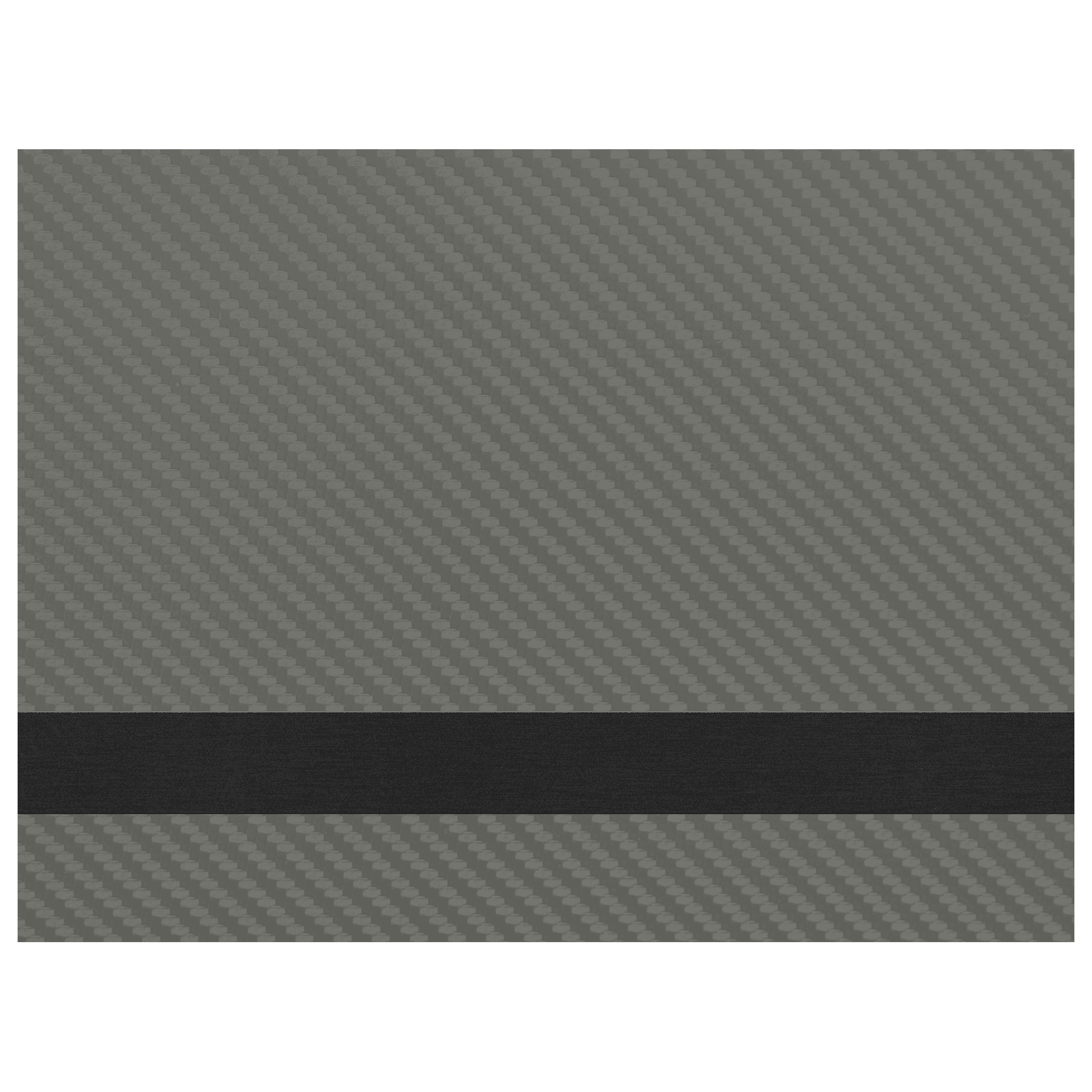 12" x 24" Carbon Fiber/Black Laserable Leatherette Sheet Stock with Kota Pro Adhesive