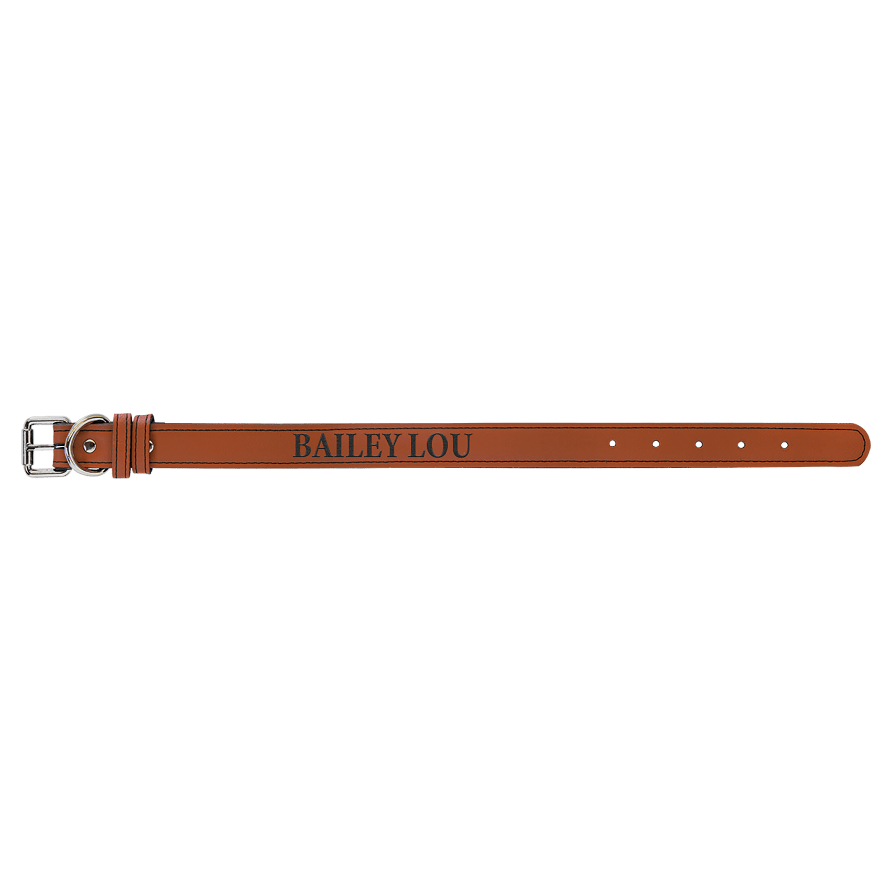 Small 15" x 3/4" Rawhide Laserable Leatherette Dog Collar