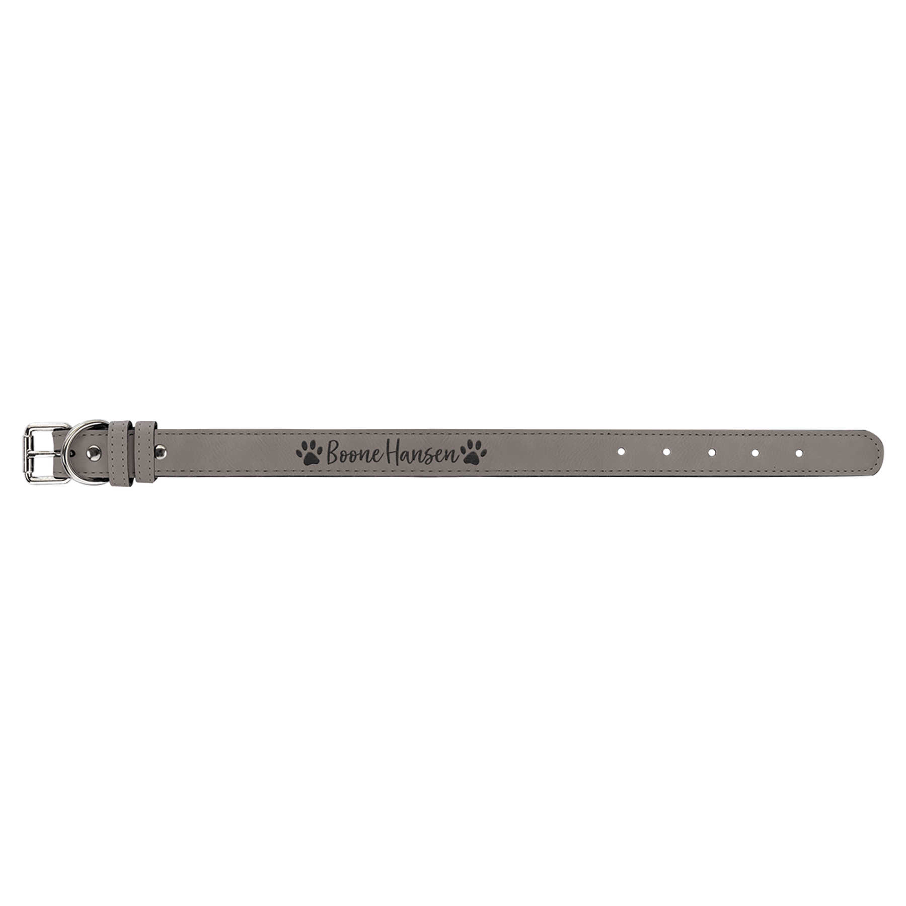 Small 15" x 3/4" Laserable Leatherette Dog Collar