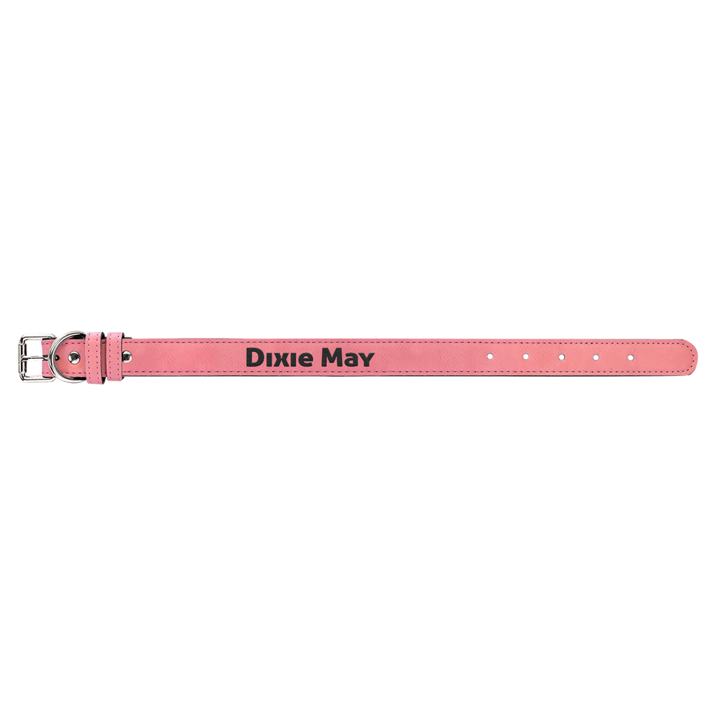 Small 15" x 3/4" Laserable Leatherette Dog Collar