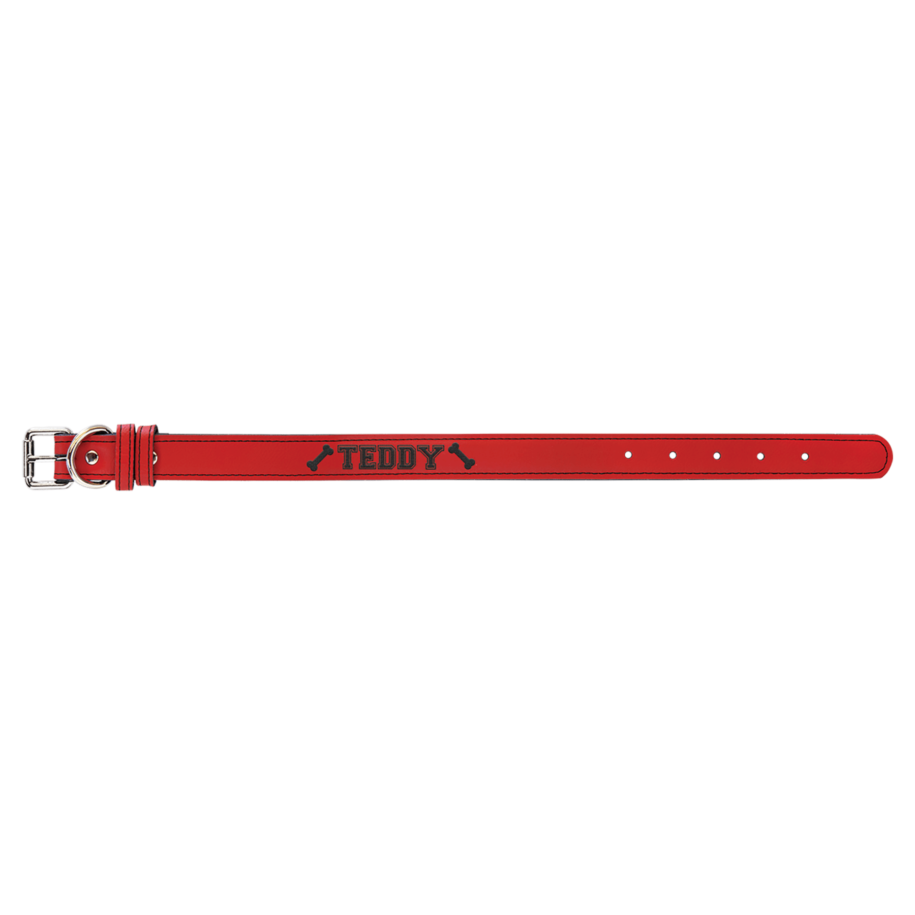 Small 15" x 3/4" Laserable Leatherette Dog Collar