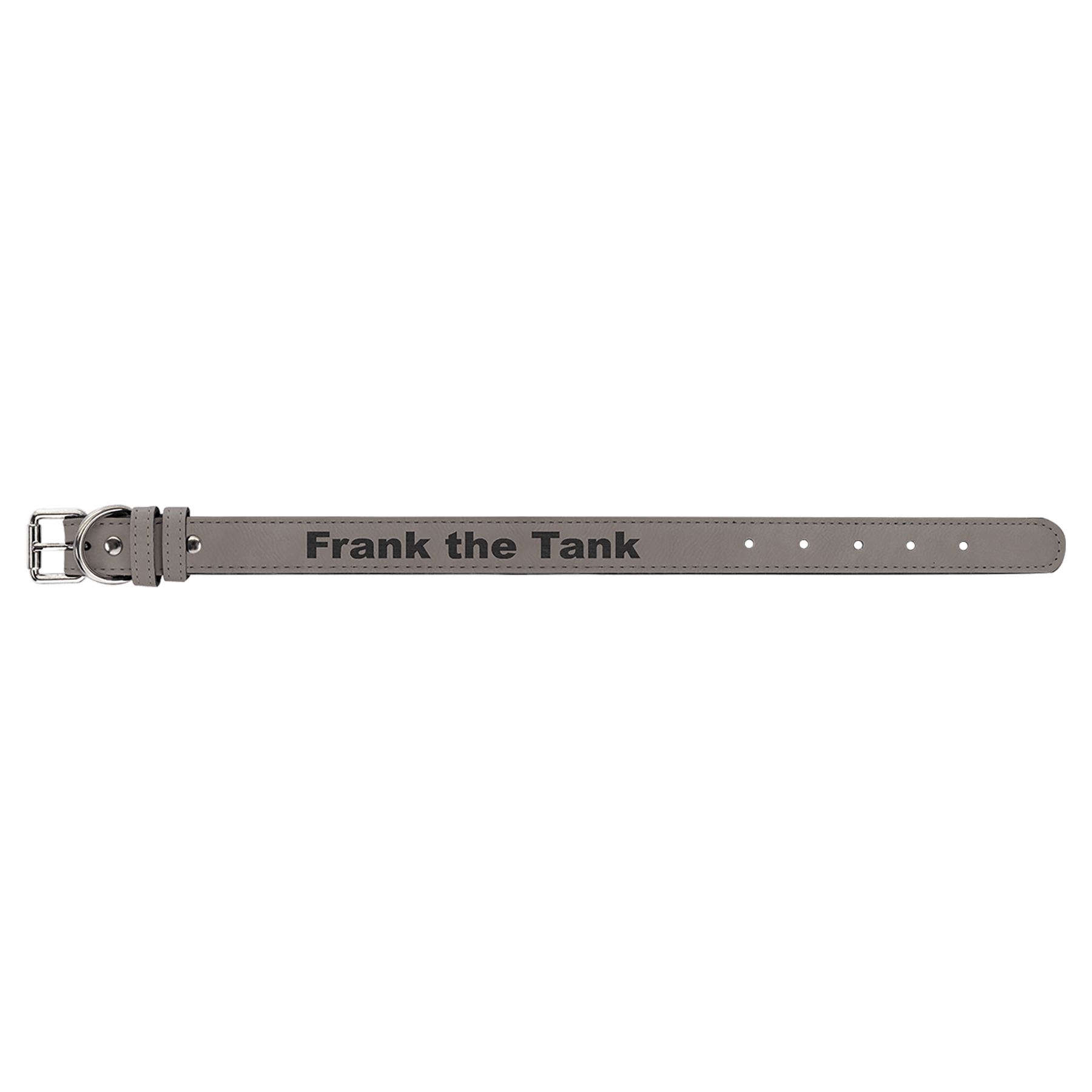 Medium 19" x 1" Laserable Leatherette Dog Collar