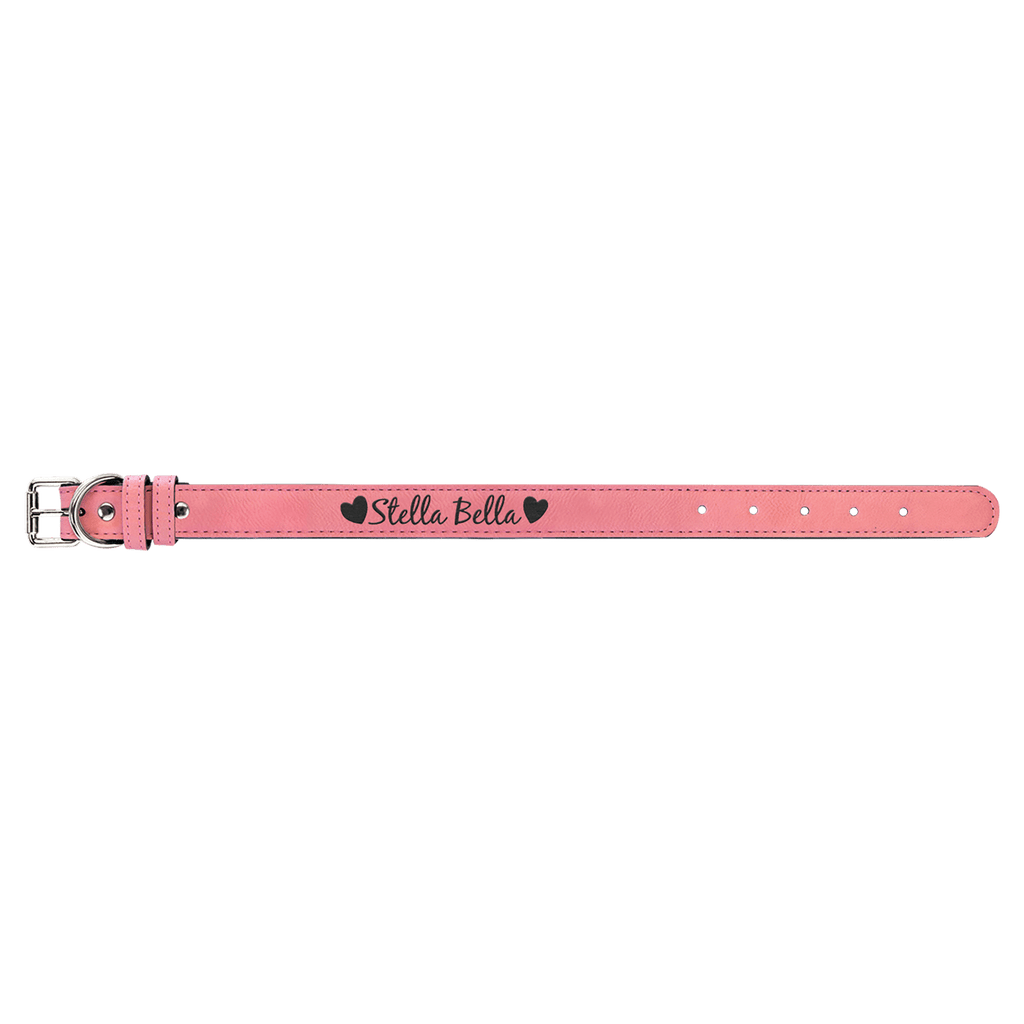 Medium 19" x 1" Laserable Leatherette Dog Collar
