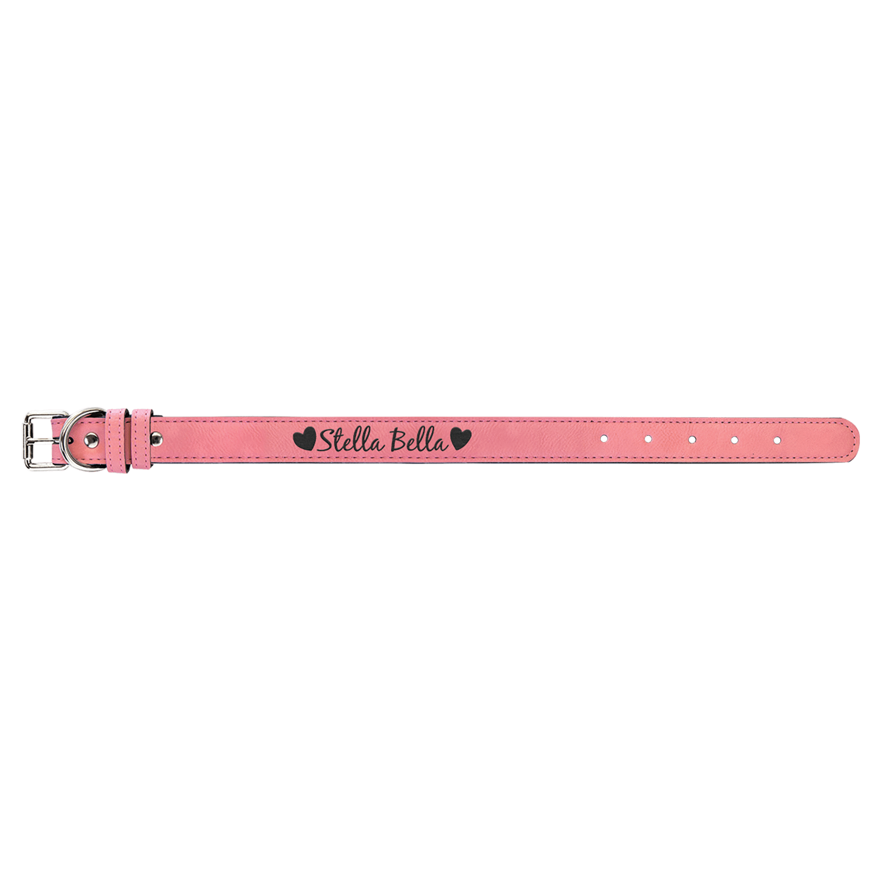 Medium 19" x 1" Laserable Leatherette Dog Collar
