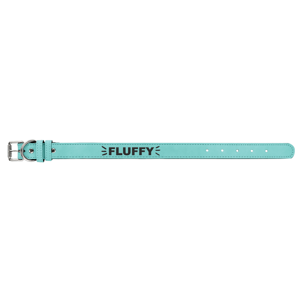 Medium 19" x 1" Laserable Leatherette Dog Collar