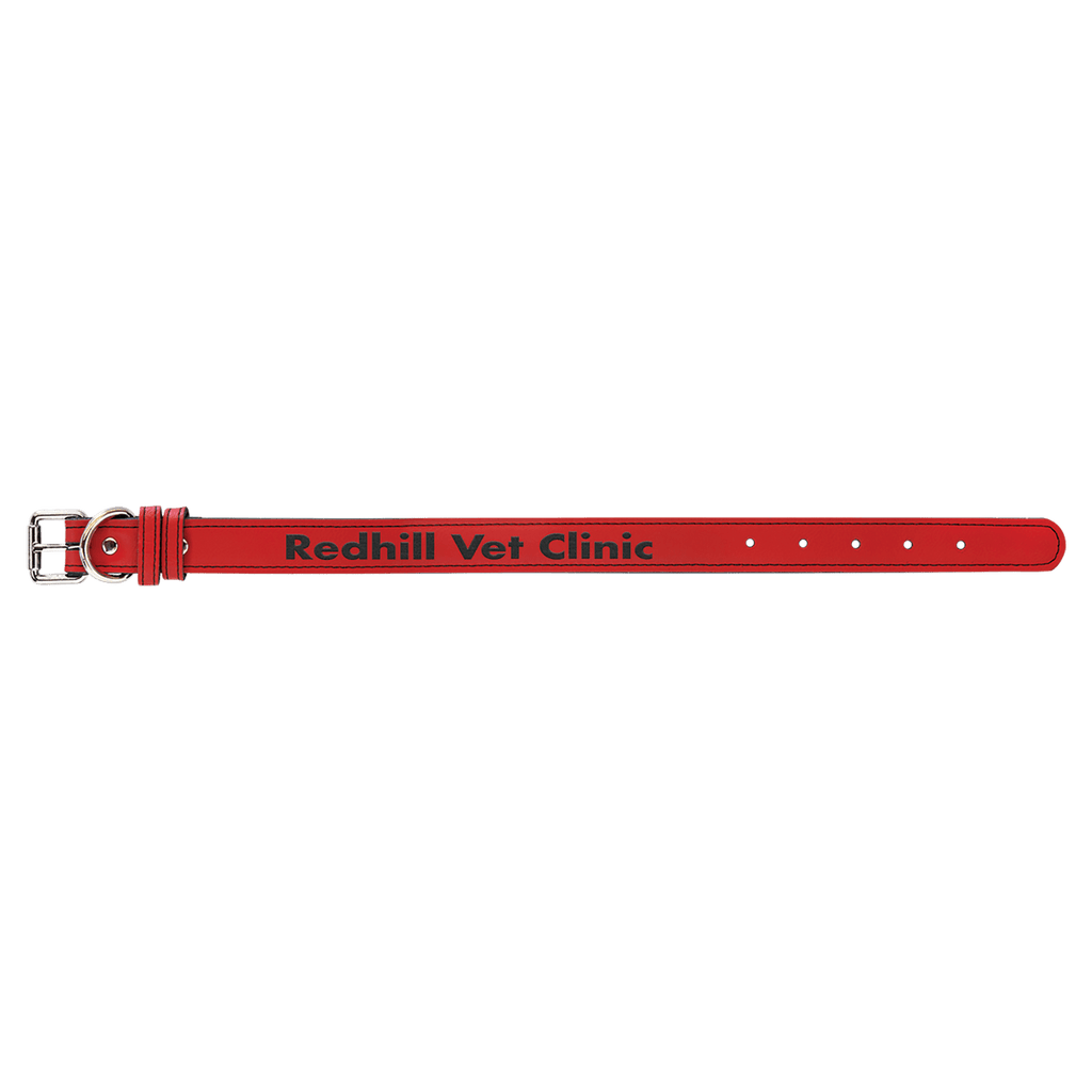 Medium 19" x 1" Laserable Leatherette Dog Collar