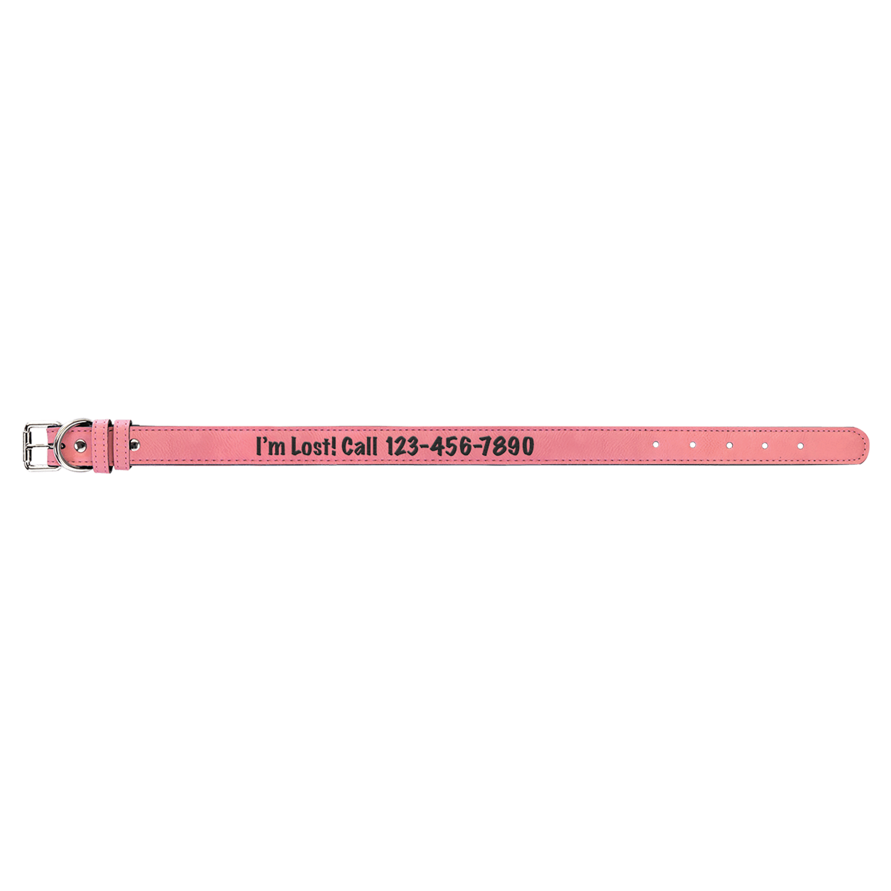 Large 23" x 1" Laserable Leatherette Dog Collar