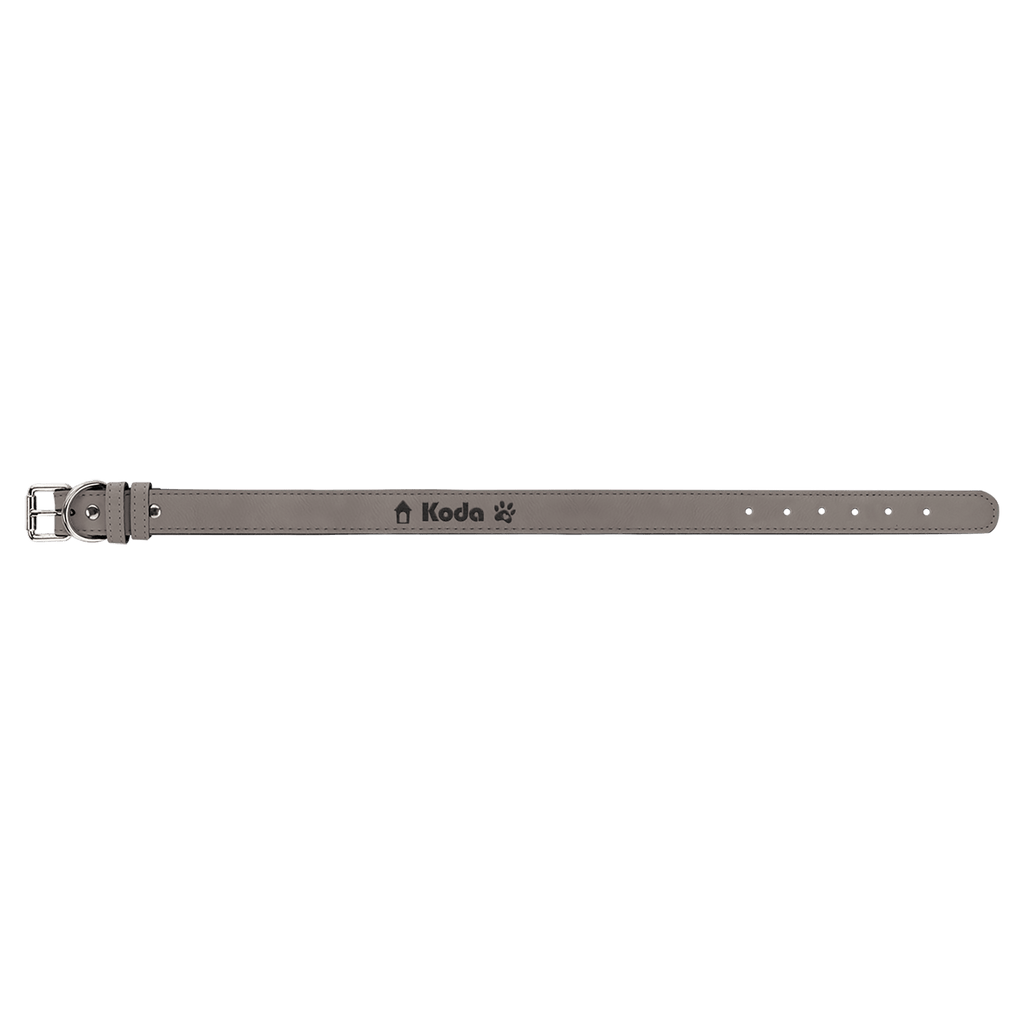Extra Large 27" x 1 1/4" Laserable Leatherette Dog Collar