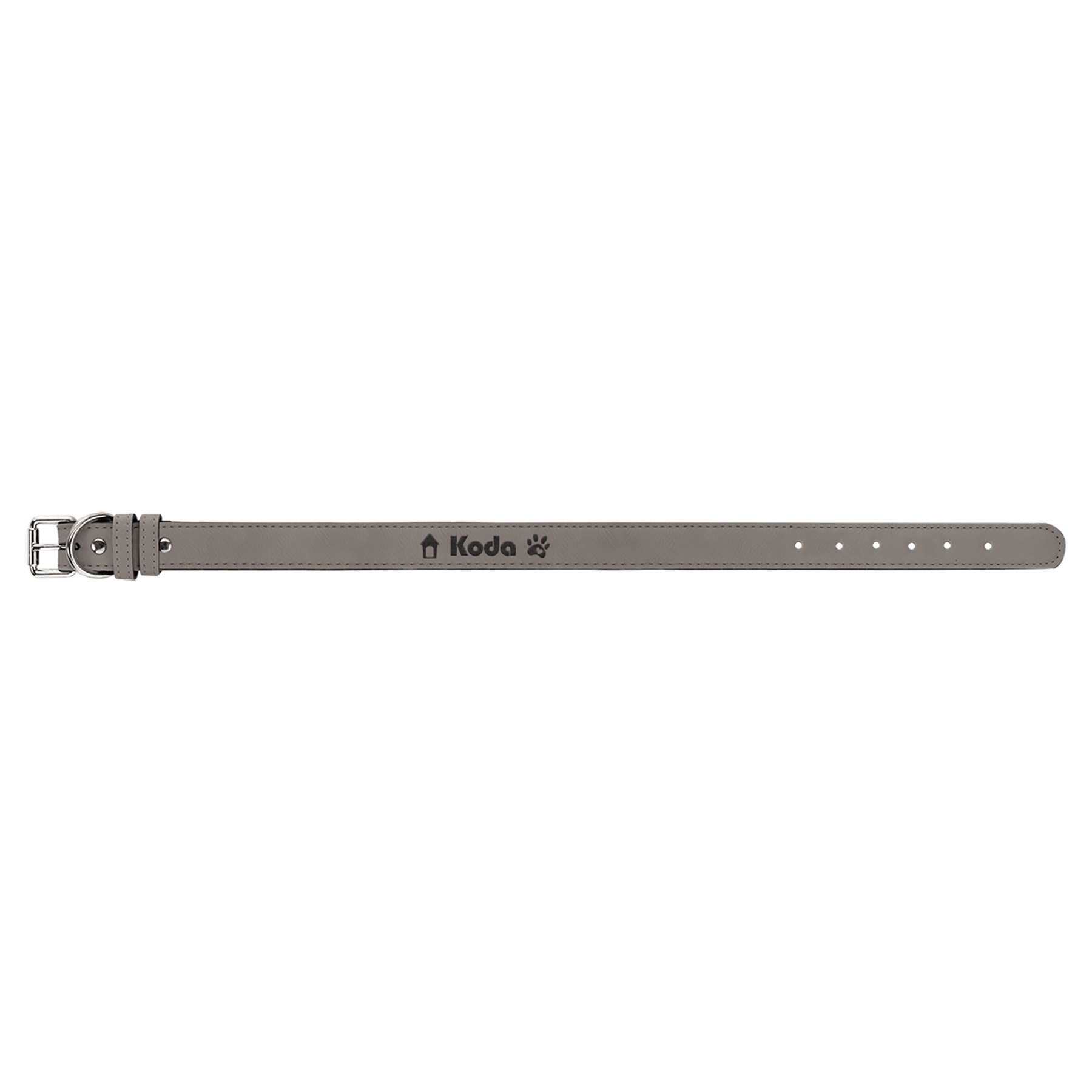 Extra Large 27" x 1 1/4" Laserable Leatherette Dog Collar