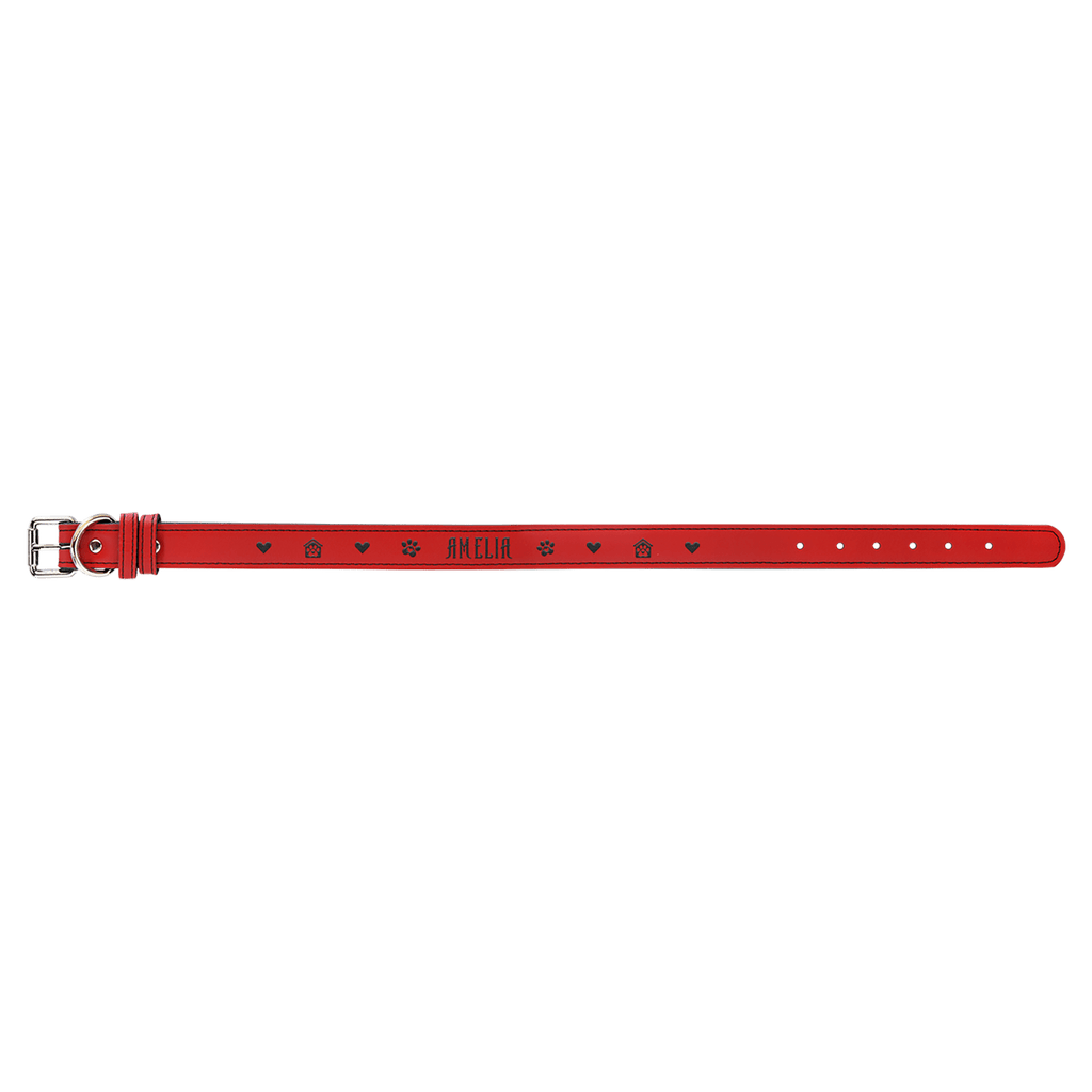 Extra Large 27" x 1 1/4" Laserable Leatherette Dog Collar