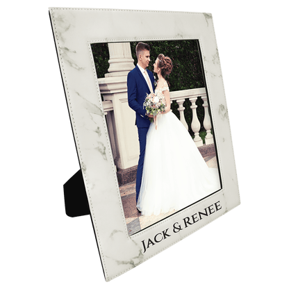 8" x 10" Marble Laserable Leatherette Photo Frame