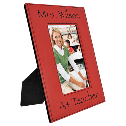 4" x 6" Laserable Leatherette Photo Frame