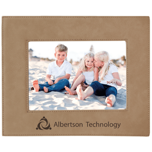 5" x 7" Light Laserable Leatherette Photo Frame