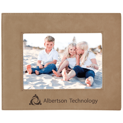 5" x 7" Light Laserable Leatherette Photo Frame