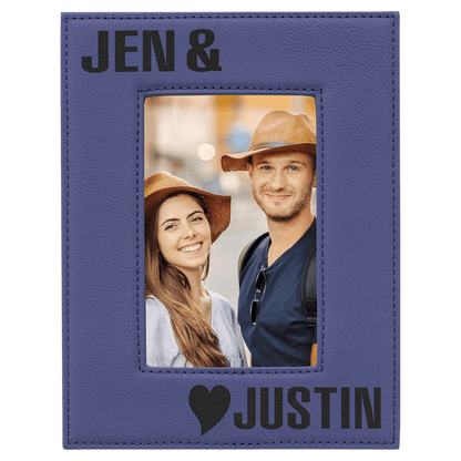 4" x 6" Laserable Leatherette Photo Frame