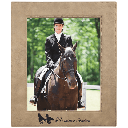 8" x 10" Light Laserable Leatherette Photo Frame