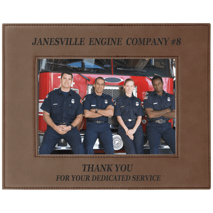 5" x 7" Dark Laserable Leatherette Photo Frame