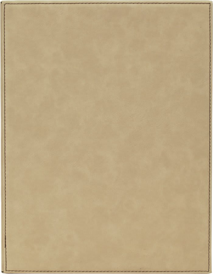 9" x 12" Light Laserable Leatherette Plaque