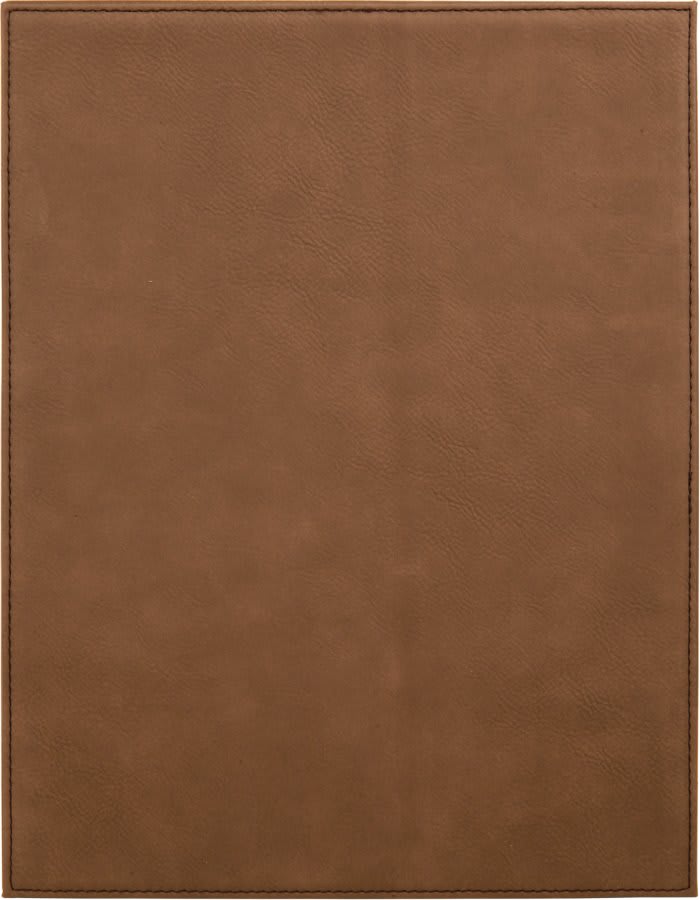 8" x 10" Dark Laserable Leatherette Plaque