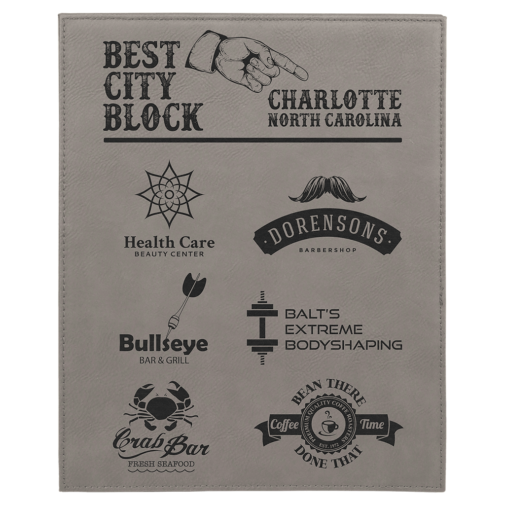 8" x 10" Laserable Leatherette Plaque