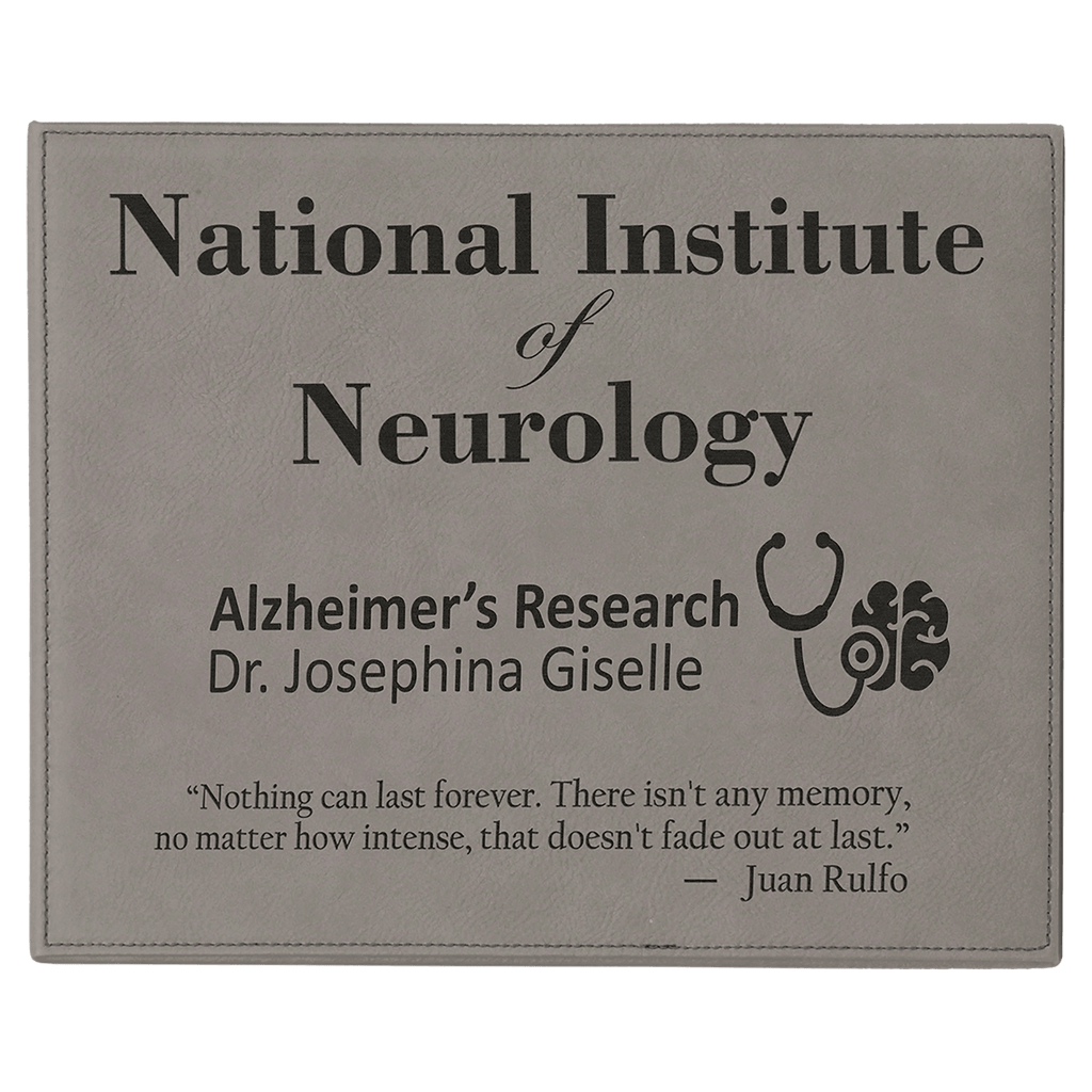 9" x 12" Laserable Leatherette Plaque