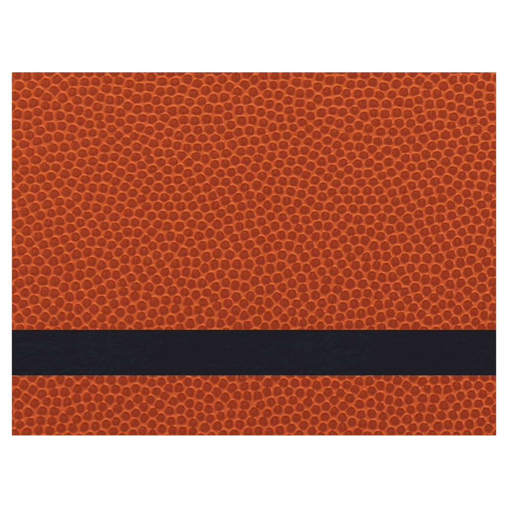 12" x 24" Basketball Laserable Leatherette Sheet Stock