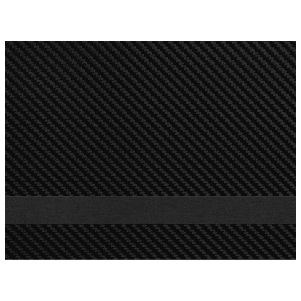 12" x 24" Carbon Fiber/Black Laserable Leatherette Sheet Stock
