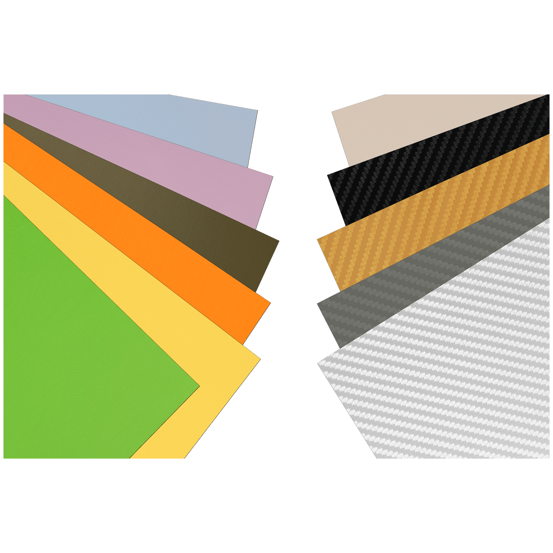12" x 24" Laserable Leatherette Sheet Stock Sample Set LLS122-LLS133