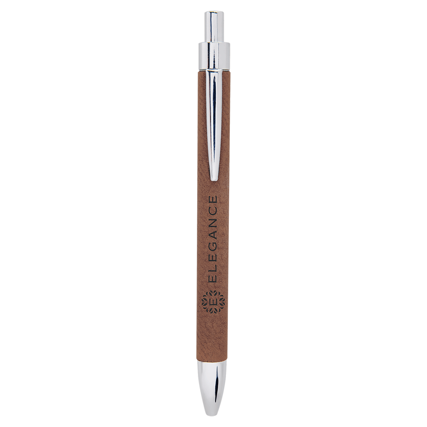 Dark Laserable Leatherette Pen