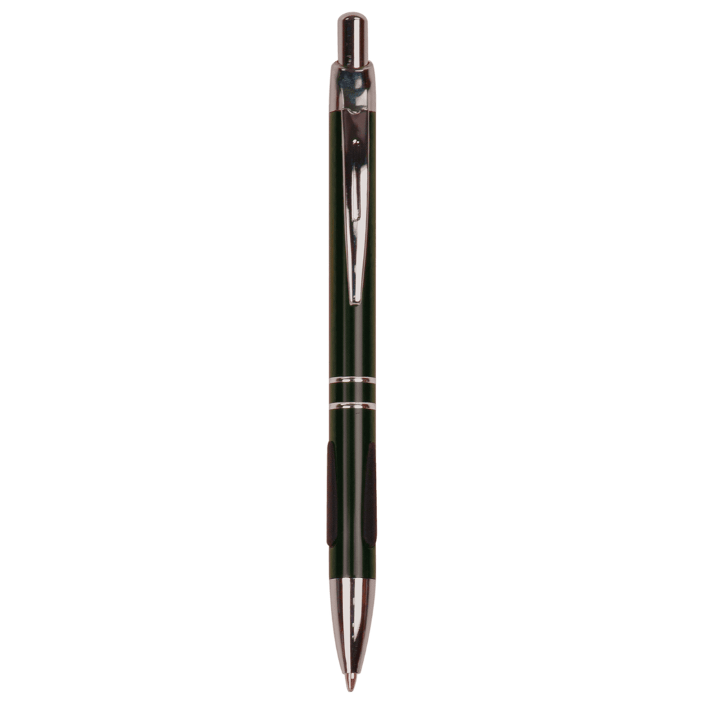 Black with Trim Laserable Pen with Gripper