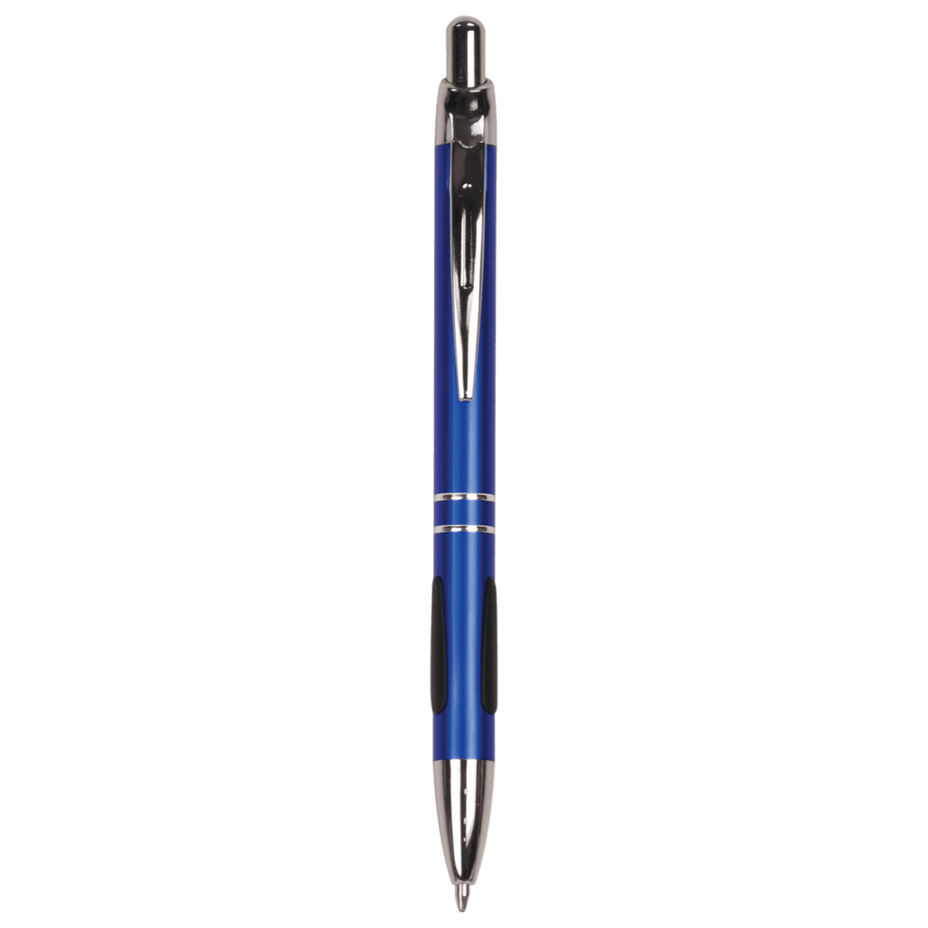 Blue with Trim Laserable Pen with Gripper