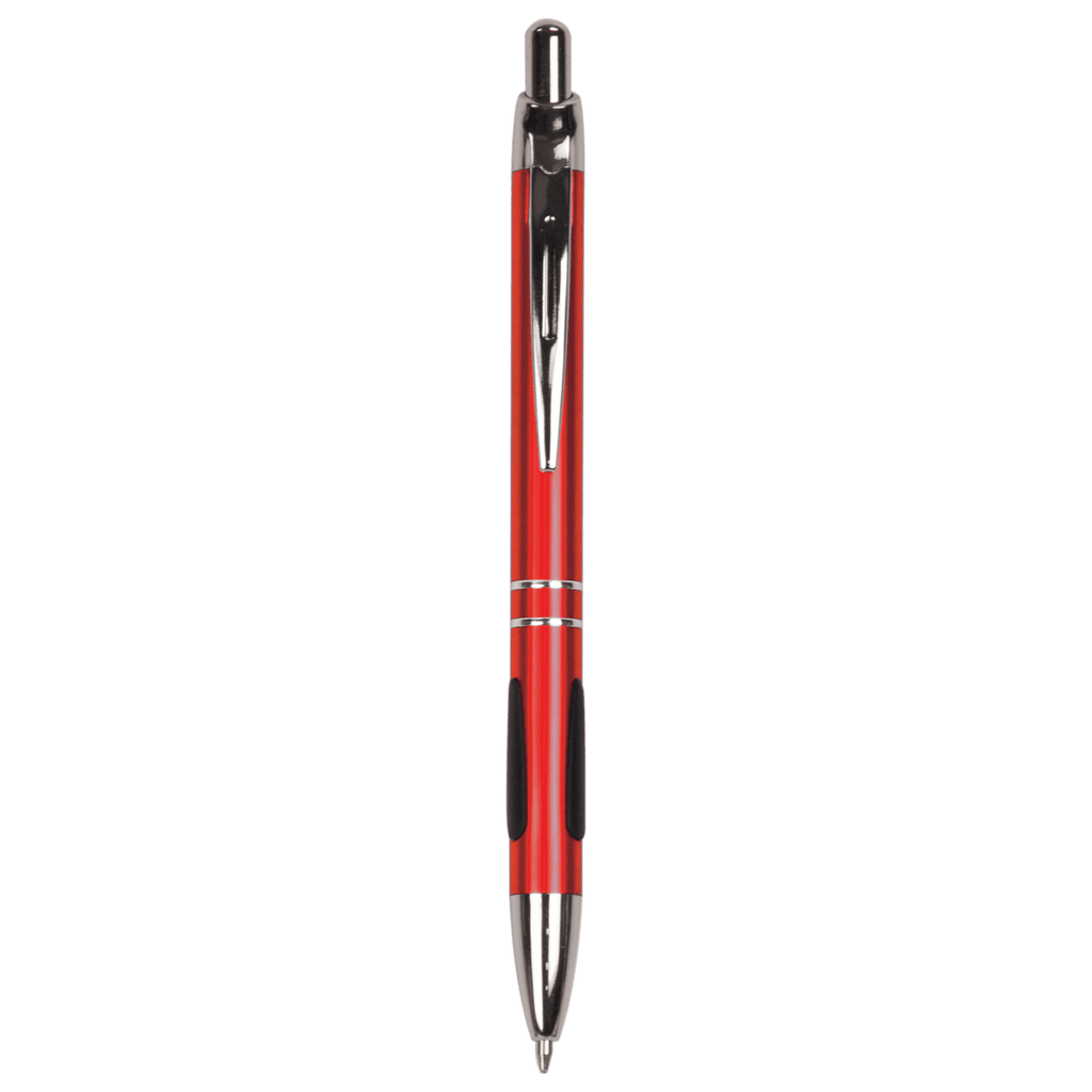 Red with Trim Laserable Pen with Gripper